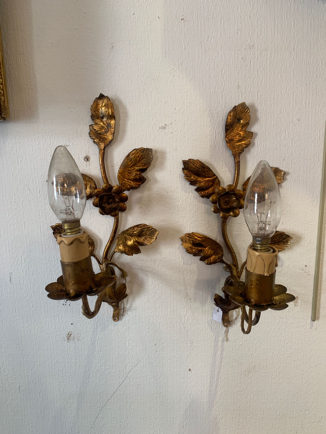 Pair of wall lamps