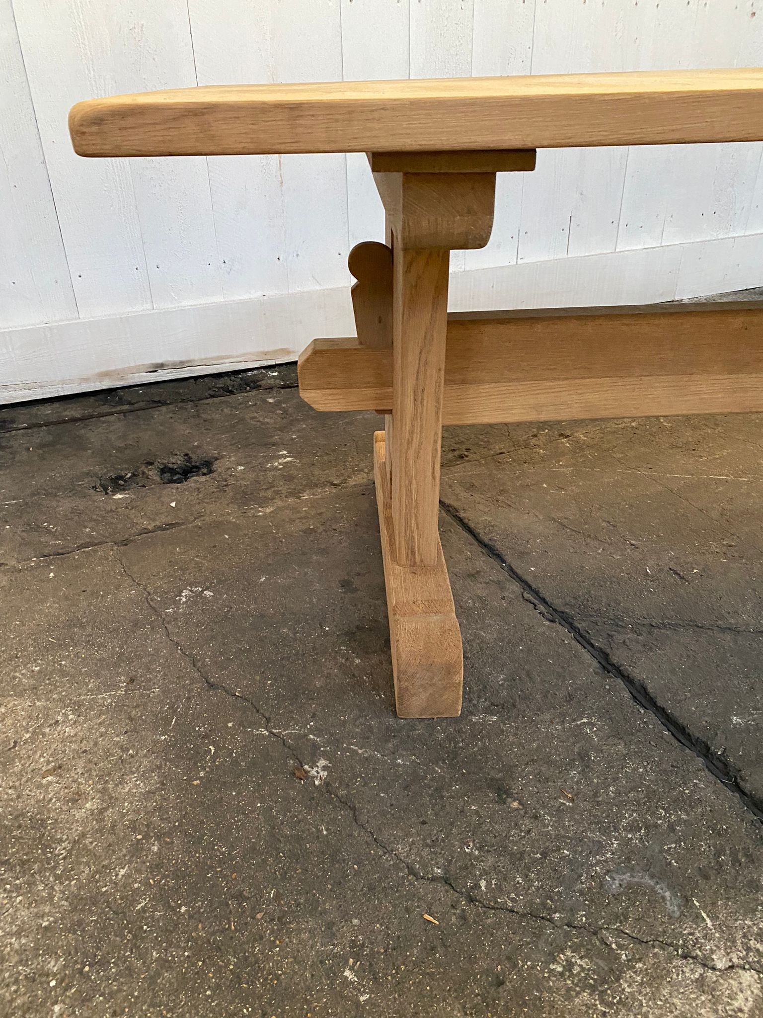 Solid oak monastery table