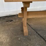 Solid oak monastery table