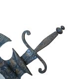 Specchio Araldico anni '70 in Ferro Battuto