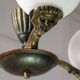 Art Deco French Brass Figural Chandelier, 1930