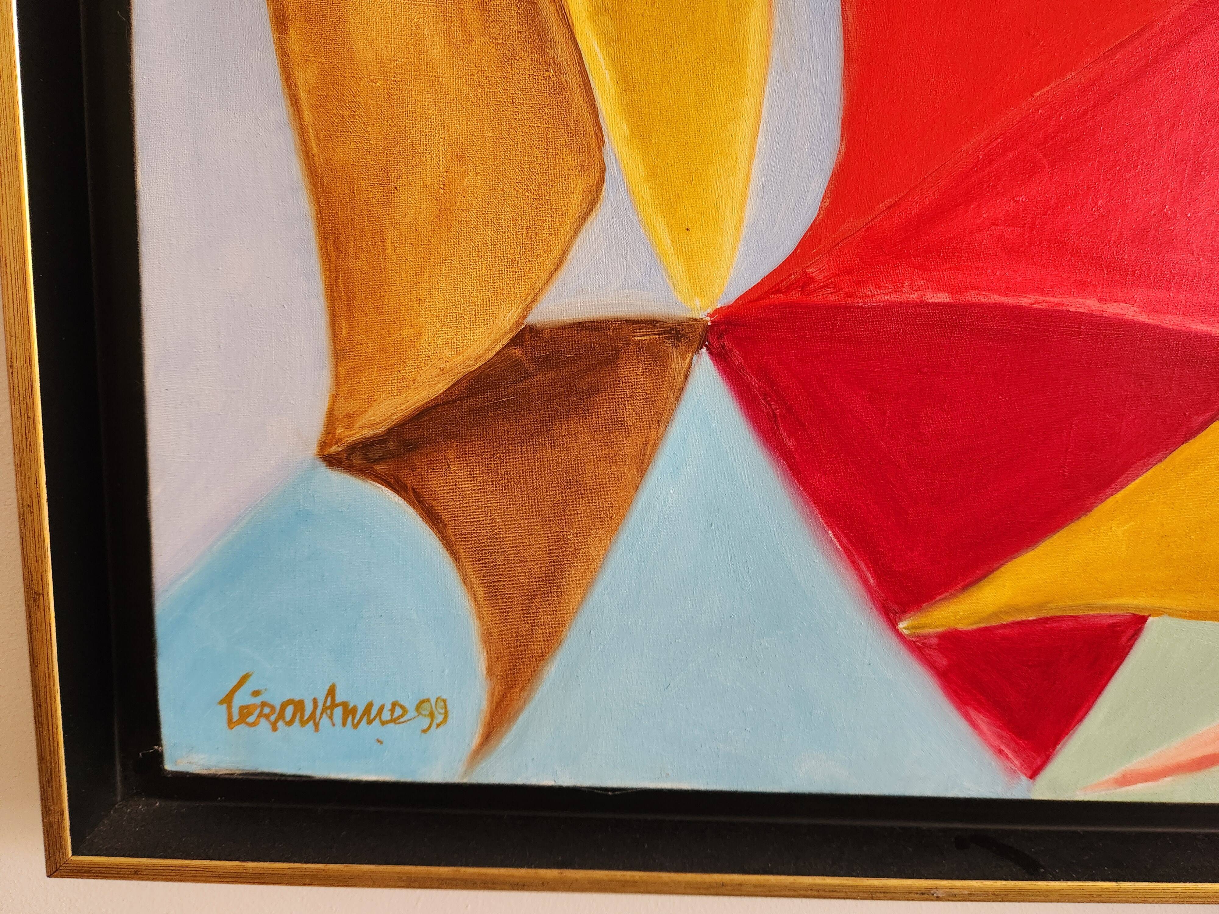 Pair of oils on canvas by lucille terouanne