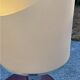 Lamp of the 70s in chrome metal original lampshade