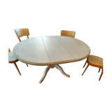 Round table central base Gustavian style