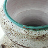 Ceramic vase - decoration flowers chardons - Etienne Daniel Vallauris France - vintage 70s