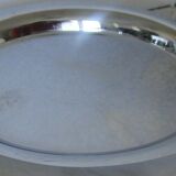 Metal tray for glass dishes for hors d'oeuvres or aperitifs