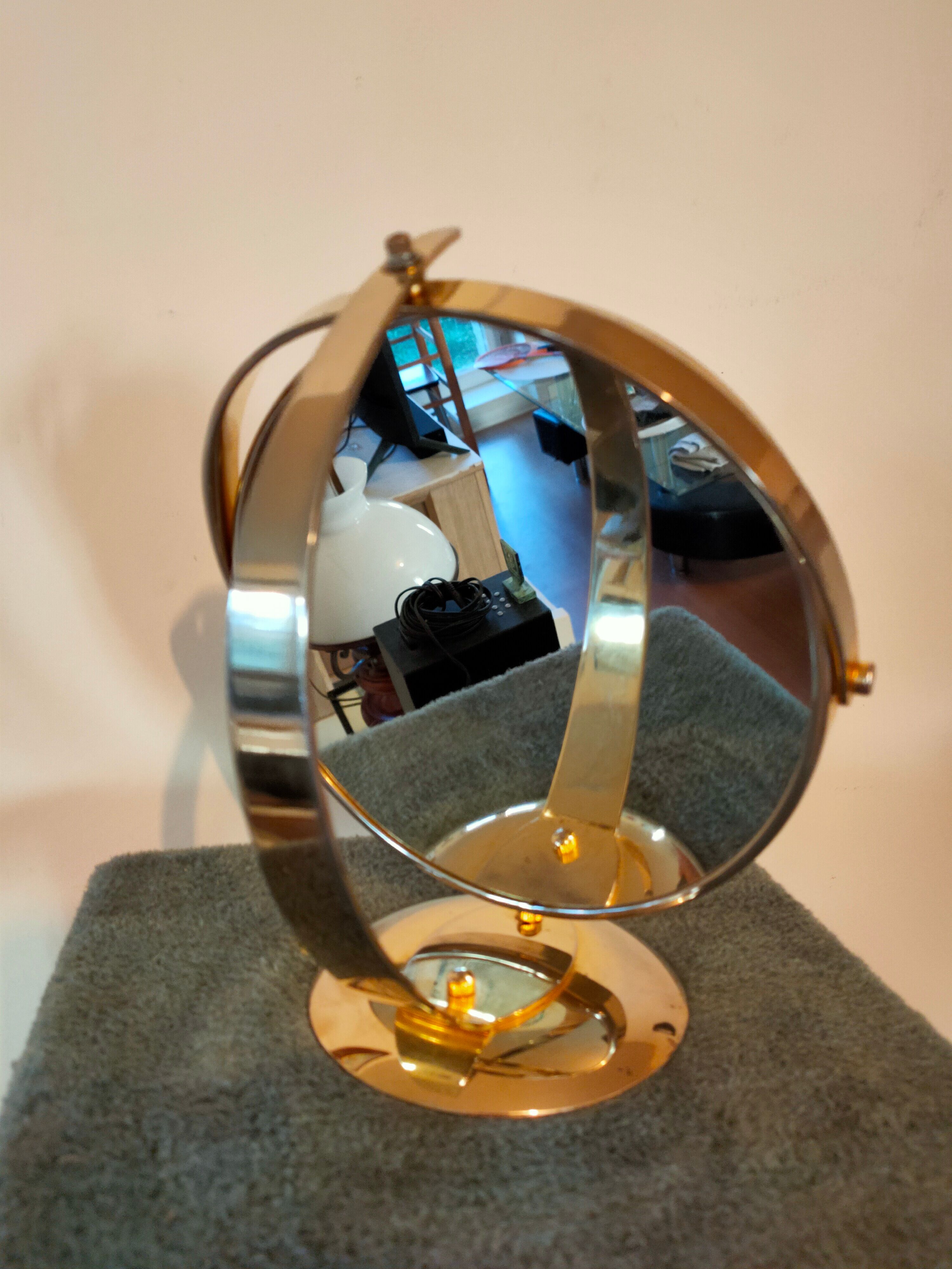 vintage table magnifying mirror