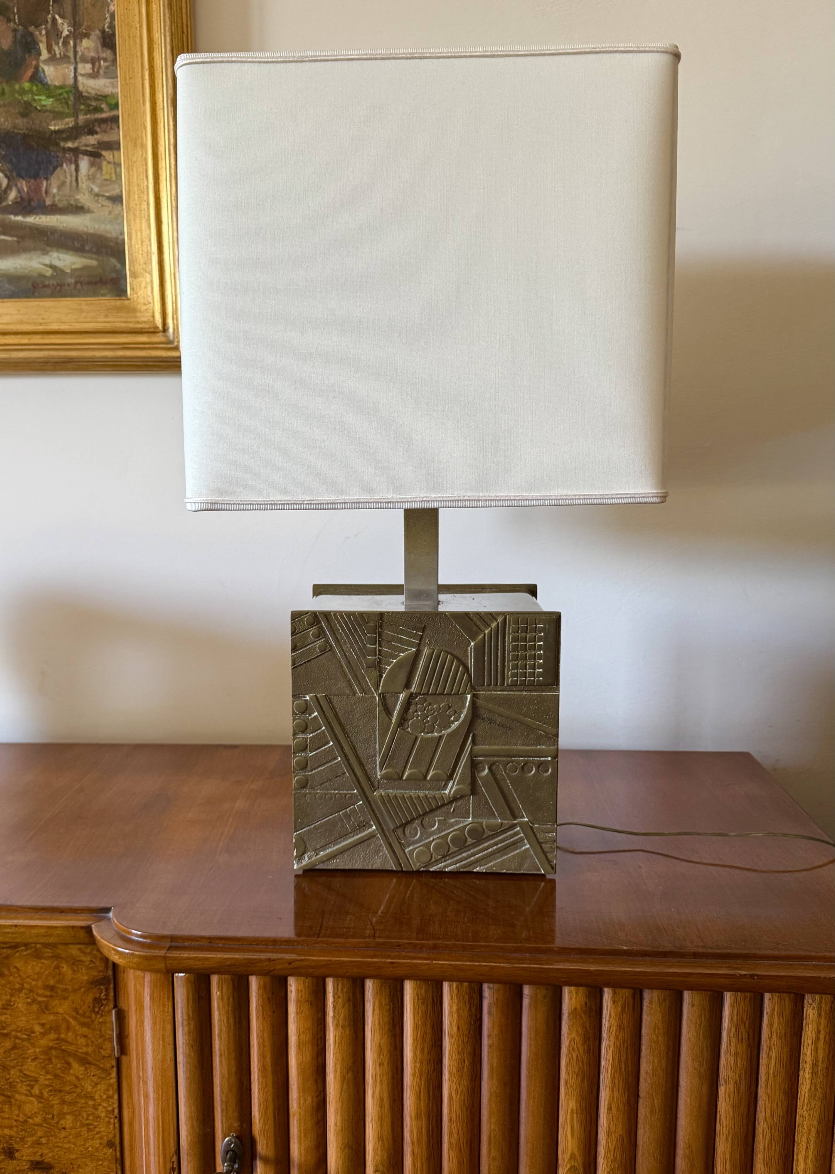 Luciano Frigerio, Hollywood Regency table lamp base, Italy 1970