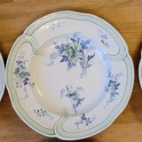 9 old K&G Lunéville hollow plates Regency model