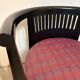 Black lacquered armchair