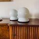 Sergio Asti, Set of 2 "Scafandro" Table Lamps, Candle, Italy 1970s