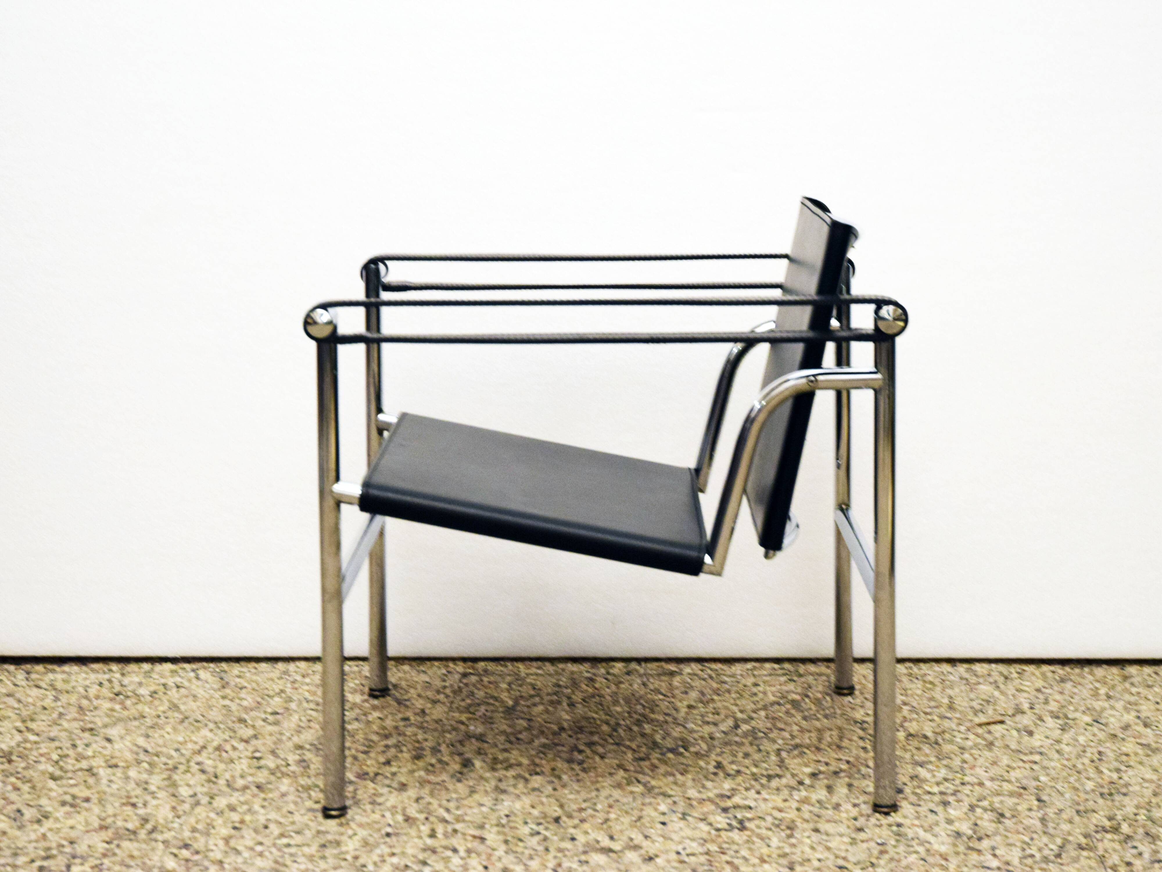Le Corbusier Cassina LC1 armchair, 1970s.