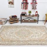 Cream & Beige Antique Turkish Rug 163x267Cm SK 21968