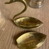 Empty pocket in the shape of a swan Brass Vintage Year 60