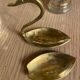 Empty pocket in the shape of a swan Brass Vintage Year 60