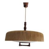 Temde suspension in sisal and teak circa 1960