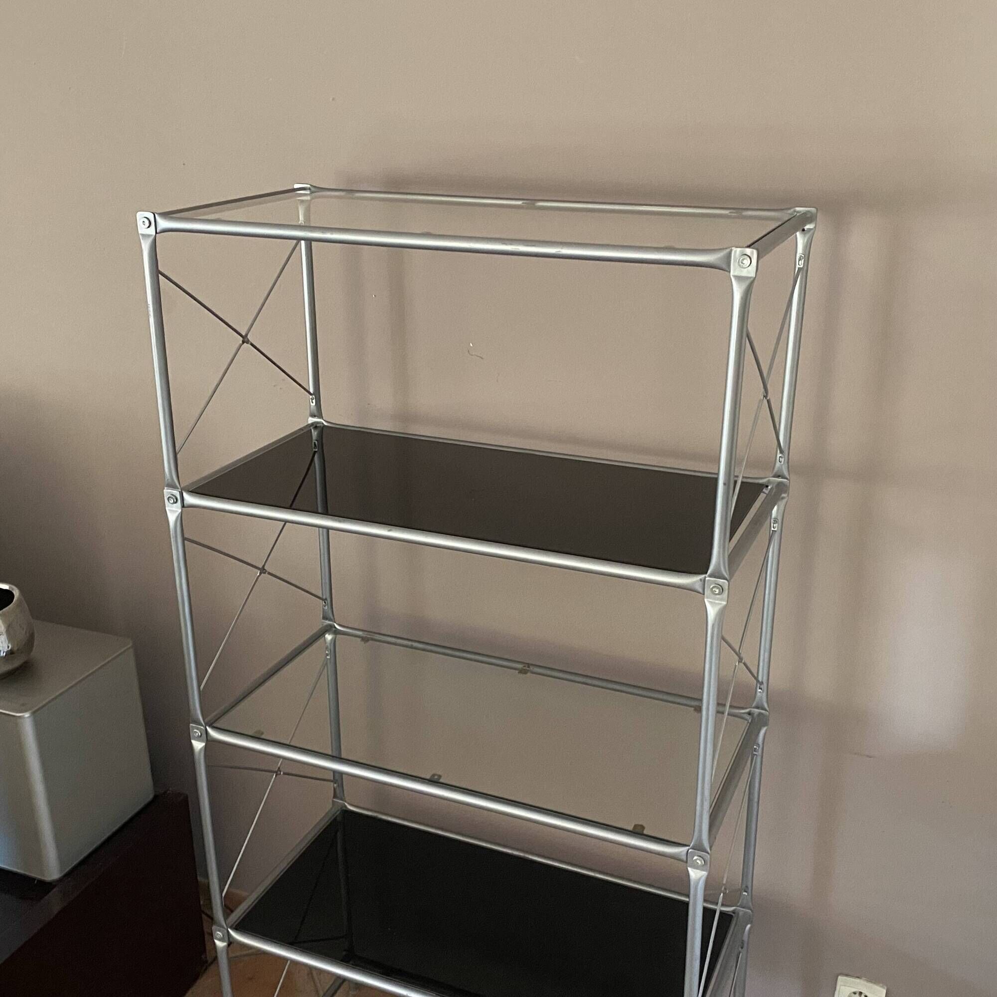 Ikea modular shelf. Model Laxvik. 1990. Space age.