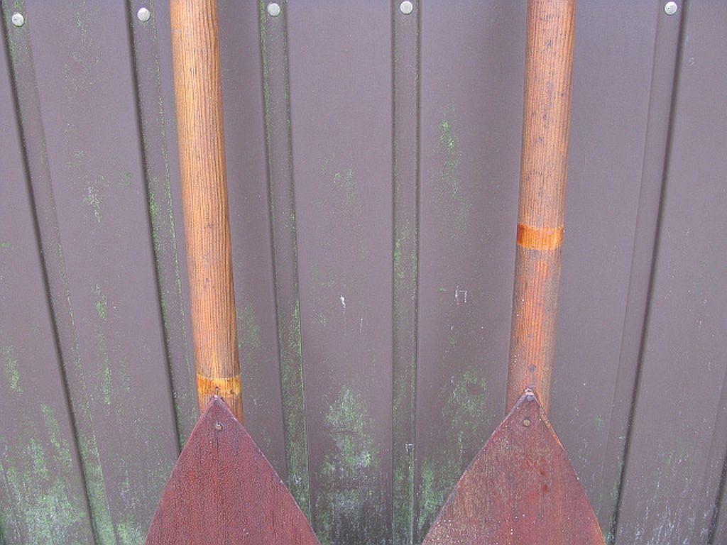Vintage paddles, set of 2, 1970