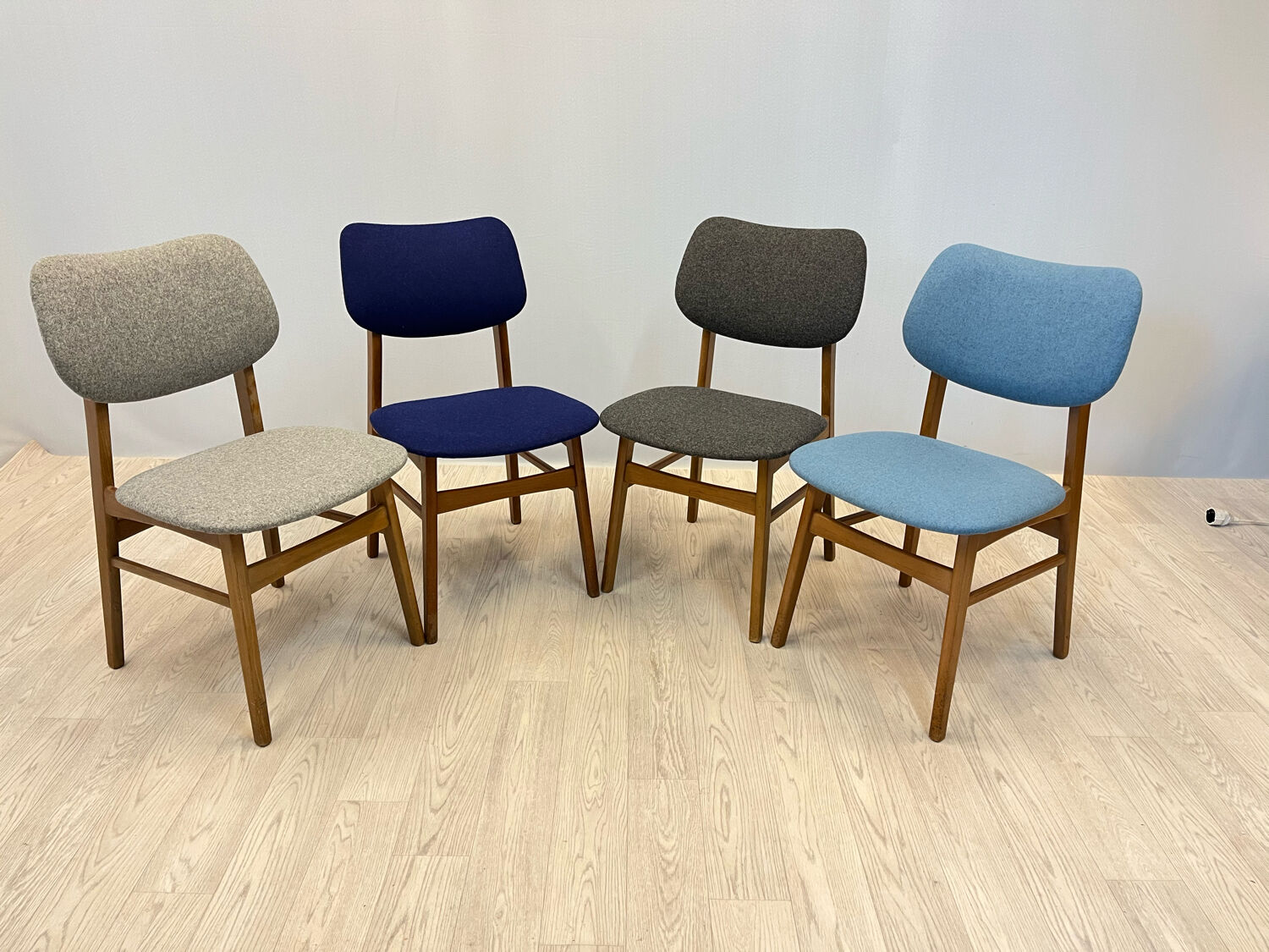 Set of four dining chairs