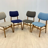 Set of four dining chairs