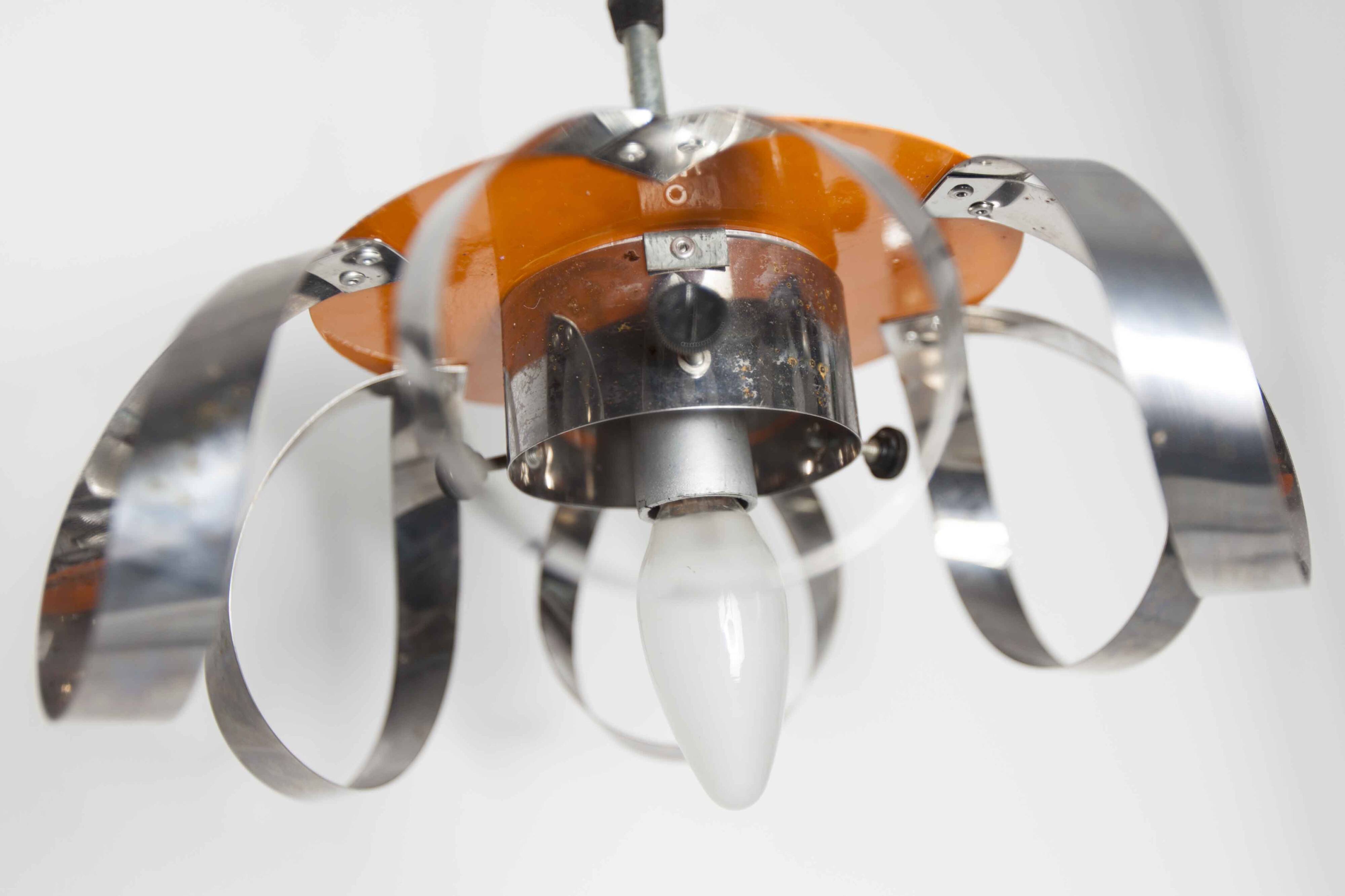 Murano glass globe pendant light, Maazzega edition, Italian design