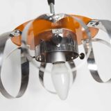 Murano glass globe pendant light, Maazzega edition, Italian design