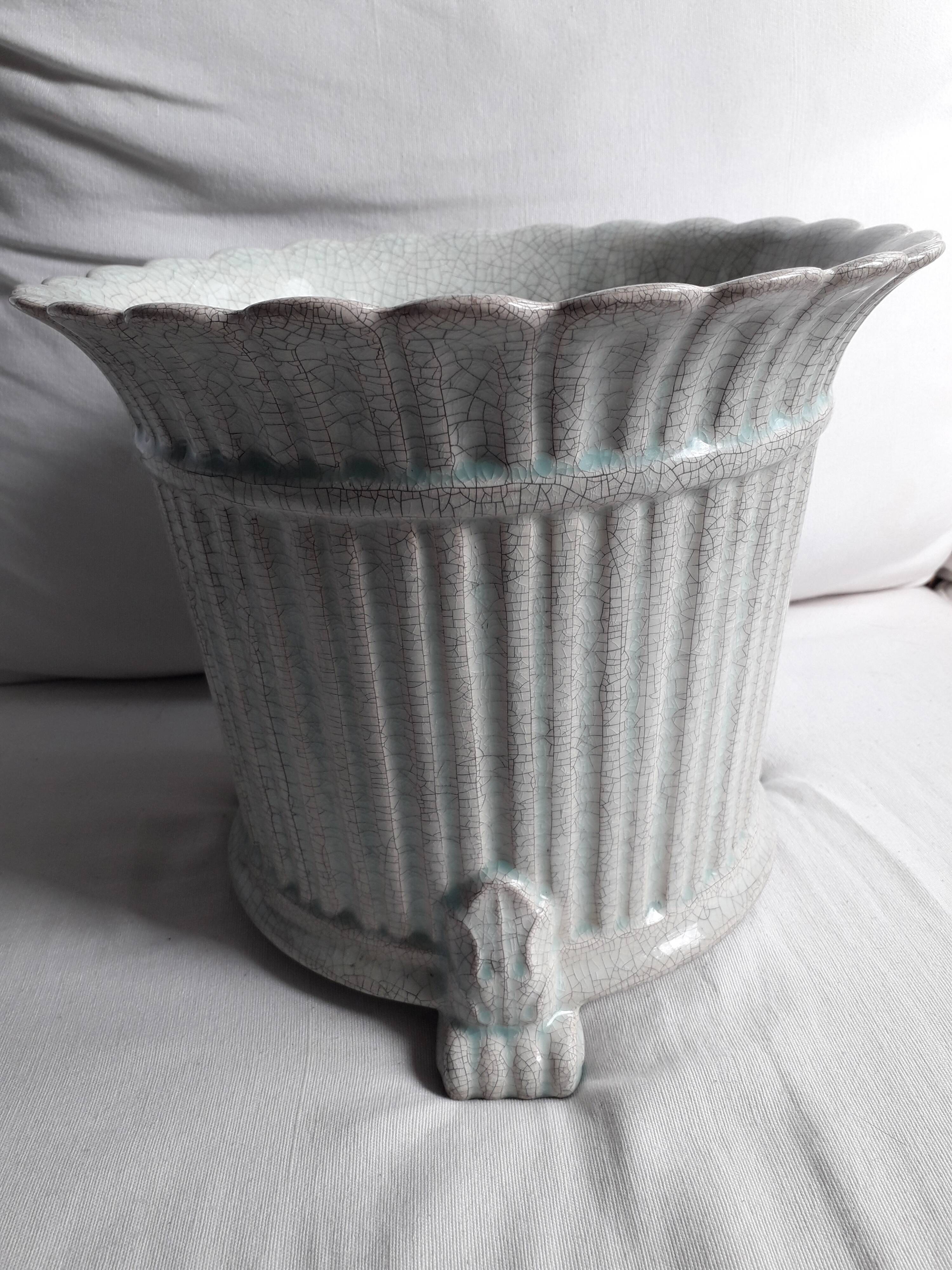 19th century cracked ceramic