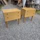 Pair of Scandinavian oak bedside tables from the 1960s.
