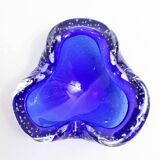 Cendrier en verre bullé Murano