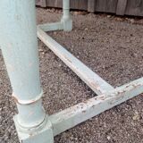 Old patinated table turned wood