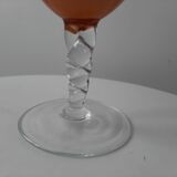 Italian vase pink blown glass