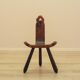 Pine chair, brutalist design, 1950s, made in Spain
