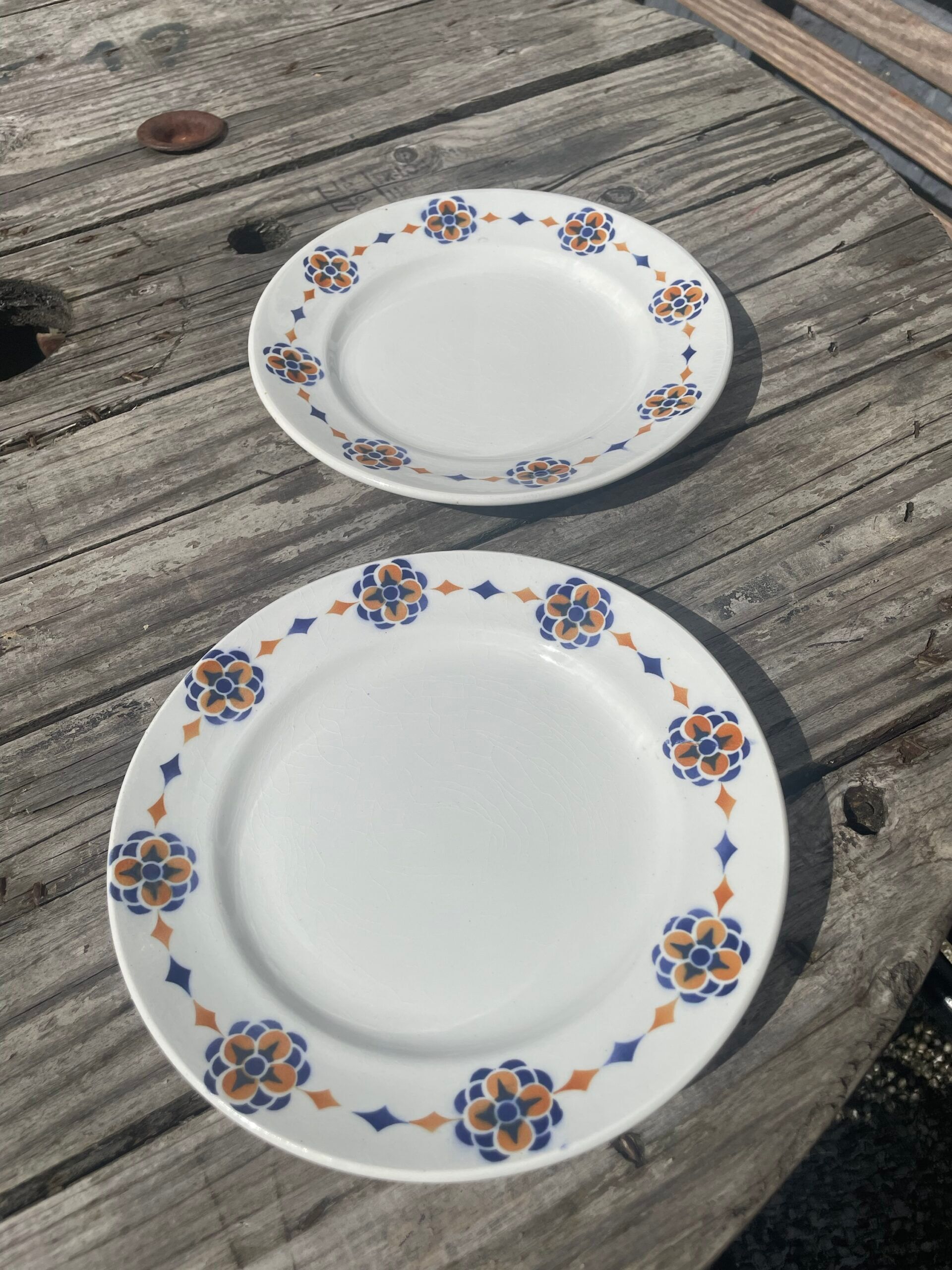 Paire d’assiettes Hamage Moulin des Loups
