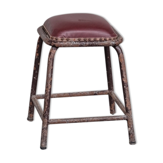 French industrial mid-century tubular stools