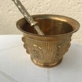 Mortar and its ancient bronze pestle