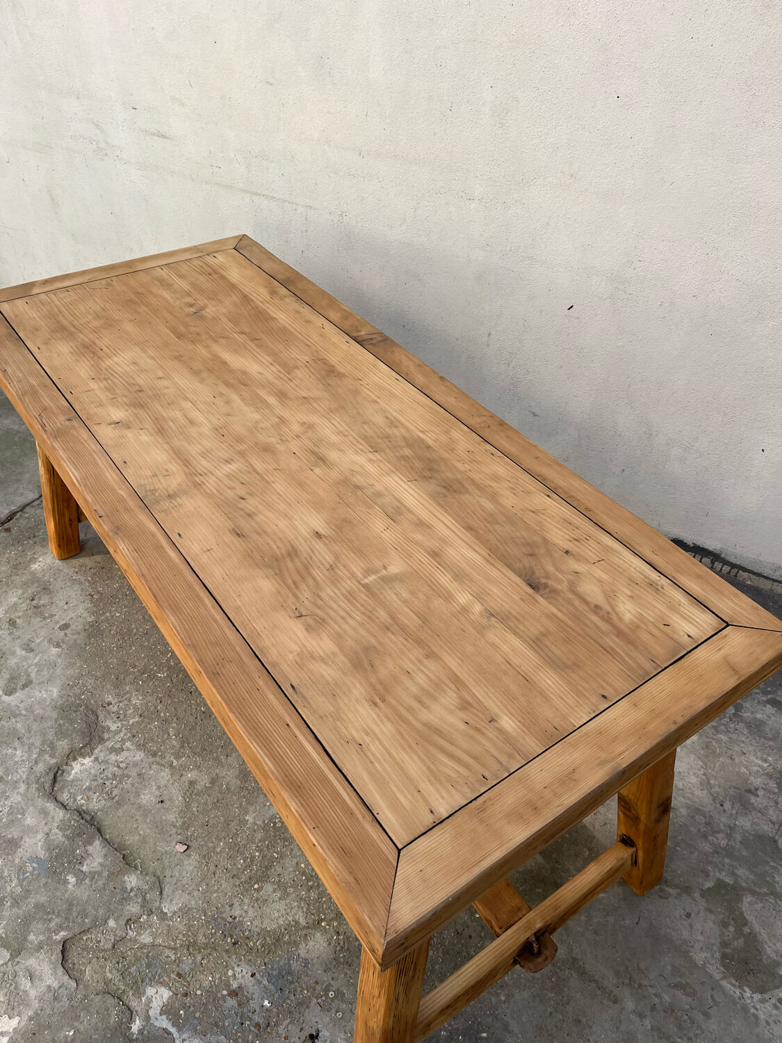Cherry wood workshop table