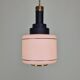 Mid-Century Modern Stilnovo Style Opaline Glass Pendant Light, 1950s/1960s