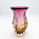 Vase Studio Glass Josef Hospodka Chribska Sommerso Feuille Argent