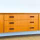 Scandinavian teak sideboard from the 1960s.
