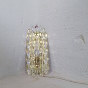Modern mid-century crystal wall sconces in the shape of a drop by Orrefors by Carl Fagerlund.