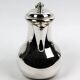 Christofle Gallia selfish coffee pot in silver-plated metal with a wooden handle