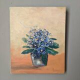 Acrylic on canvas still life bohemian countryside decoration small format