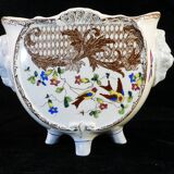 Old small pot cache or gardener in faience FIVES LILLE