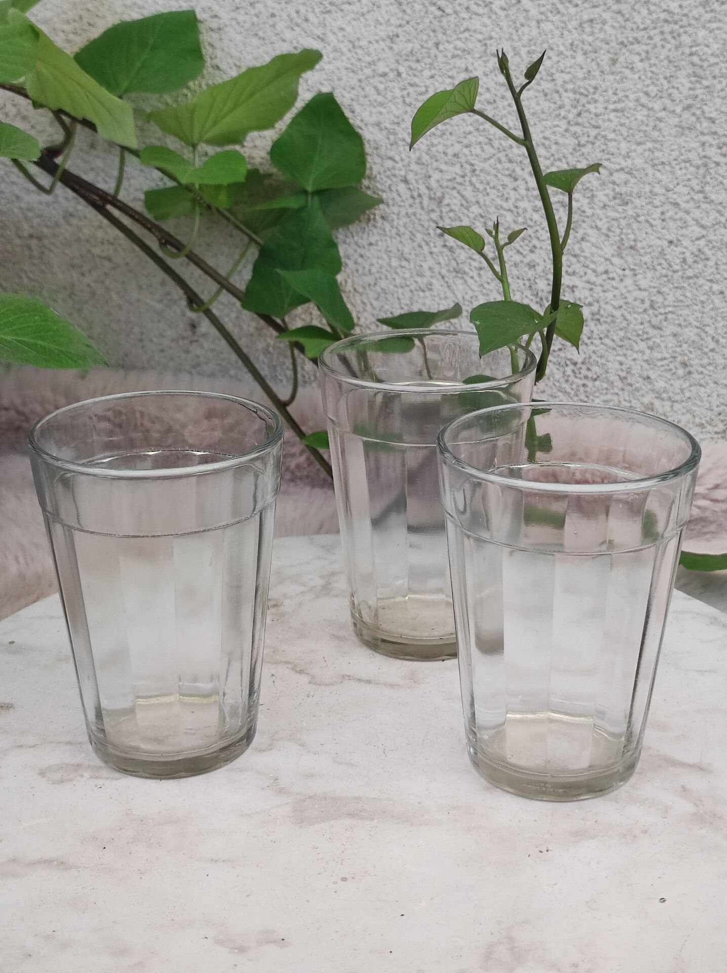 Facet cut glasses