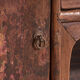 Antique low cabinet painted in pine wood – China, around 1900