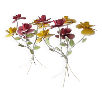 2 chandeliers fleurs