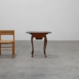 Late 19th‑Century French Louis XV Style Walnut Side Table with Drawer and S