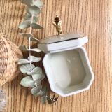 Porcelain jewelry box "golden cat"