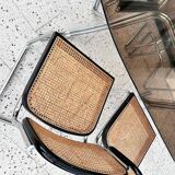 Table avec 4 chaises Cesca par Marcel Breuer pour Gavina, années 1960