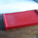 Folding tray Guzzini red – design Luigi Massoni – Italy, 1970s